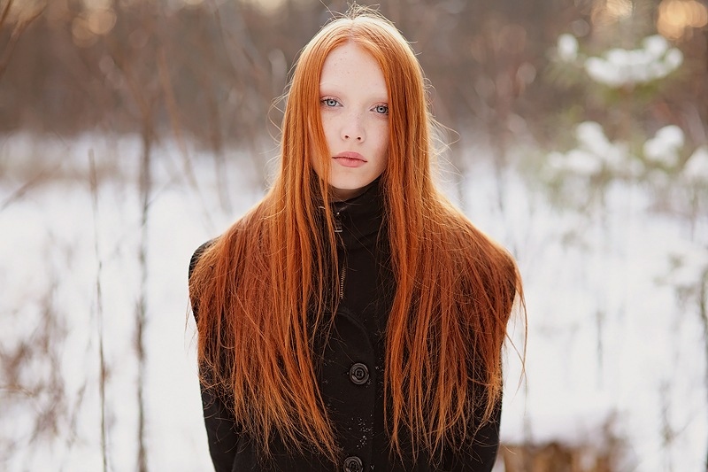 Девушка С Рыжими Волосами Фото