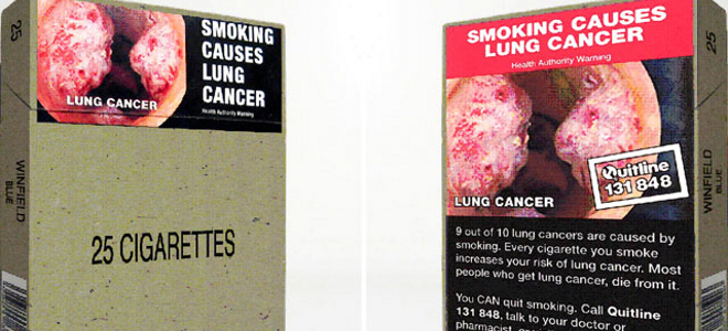 Αυστραλία | Πακέτο τσιγάρων χωρίς γραφικά! 