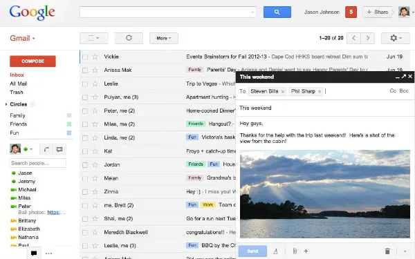 Gmail | Η δημιουργία νέου mail έγινε πιο social!