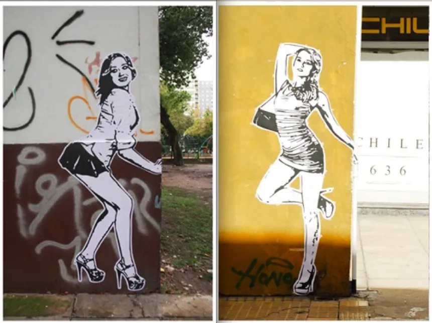 Street art για την πορνεία