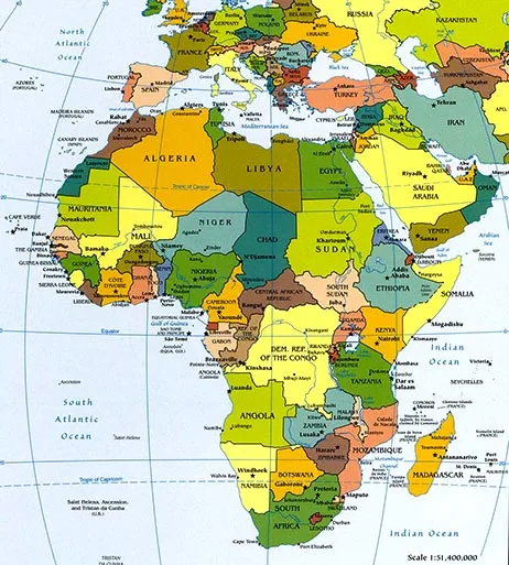 Αν οι χάρτες έδειχναν το πραγματικό μέγεθος της Αφρικής θα ήταν κάπως έτσι!