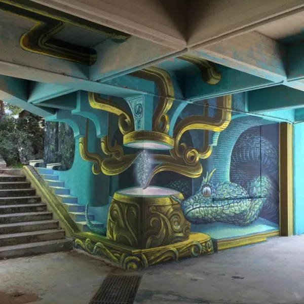 O WD επέστρεψε με νέο εντυπωσιακό graffiti στου Ζωγράφου (photos)