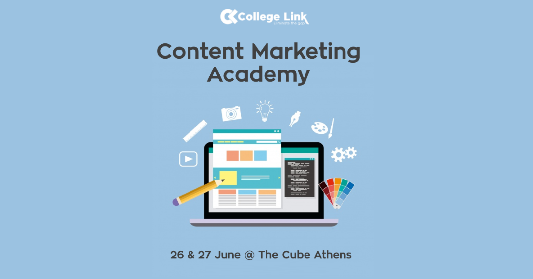 Content Marketing Academy by CollegeLink - Πρόλαβε τη θέση σου!