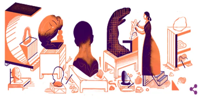 Camille Claudel: Η Google γιορτάζει με ένα doodle την 155η επέτειο από τη γέννηση της γνωστής γλύπτριας